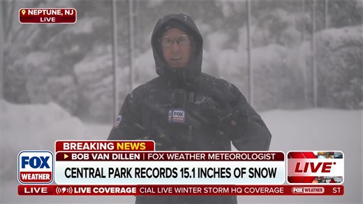 ❄️ BLIZZARD '26: The Northeast is still seeing heavy, blowing snow, limited visibility and gusty winds from a historic blizzard. FOX Weather Meteorologist Bob Van Dillen reports from Neptune, New Jersey along the coast, where snow has been continuous all morning. #newjersey #blizzard #snowstorm | FOX Weather