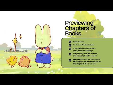 Predicting and previewing in reading english text