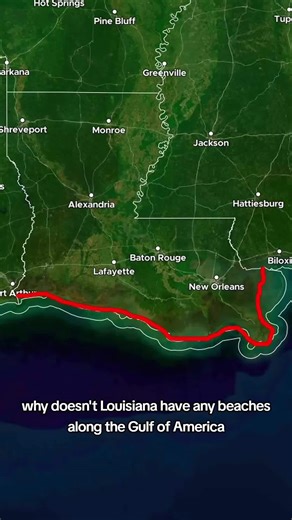 Why Louisiana Has No Beaches #geography