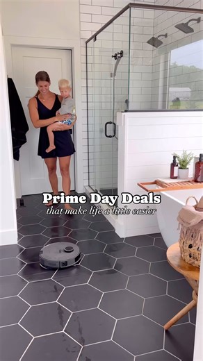 How I clean my house without ever lifting a finger. . This Eureka E10s Bagless self emptying robot vacuum mop has been such a life changing addition to our home. I’m able to spend so much more time with my kiddos and be more present because I have this robot that is able to vacuum and mop all on its own. The bag self emptying has been incredible because I only have to empty the canister once every 45 days. @eurekavacuums. You can find the link in my bio or comment anything below and I’ll send yo