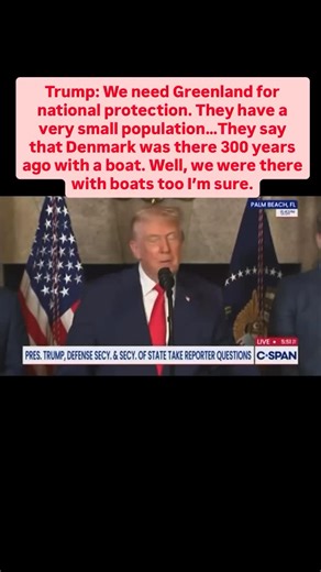 Vote In Or Out 🇺🇸 on Instagram: "#DonaldTrump reignited controversy by saying the U.S. needs Greenland for national protection and confirming he named Louisiana Governor Jeff Landry as a so called special envoy tied to that effort. Trump compared the idea to the Louisiana Purchase, dismissed Denmark’s sovereignty, and claimed Denmark has spent no money and offers no real military protection, suggesting Greenland should become part of the United States despite its population of about 56,000 peo
