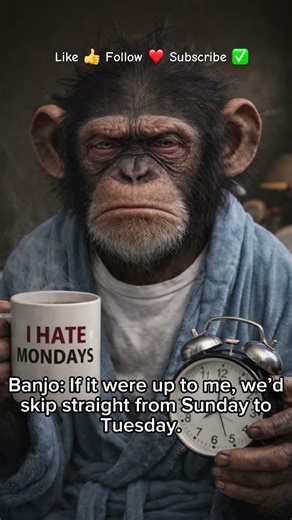 Banjo really hates Monday’s… Can you relate? 😫🫣🍌 #monday #mondaymotivation #mondayspecial #fyi