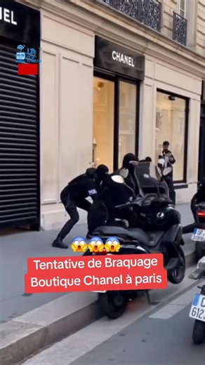 🔴 INFOS : Tentative de Braquage ce midi à Paris près des Champs-Élysées dans une boutique CHANEL. -Les 4 braqueurs sont toujours en fuite à l'heure actuel -Un agent de sécurité à été blessé #braquage #paris #chanel #boutiquechanel #infos | IA n'a marre