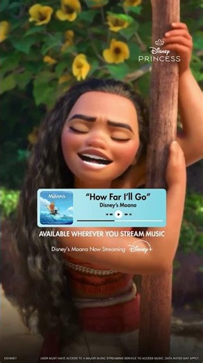 The ocean is calling. 🐚 🌊 Listen to “How Far I’ll Go” from Disney’s Moana, wherever you stream music