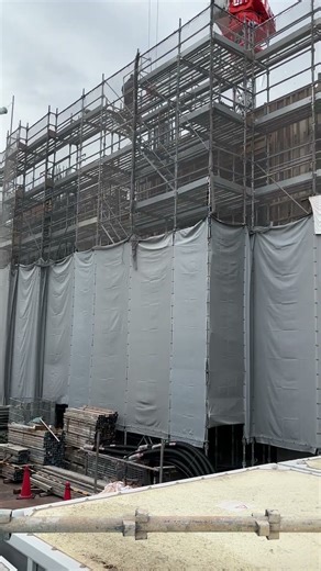 🚧【工事進捗】西友 御器所店、建替工事の現場、南側の様子｜名古屋市昭和区御器所、2025年8月11日撮影