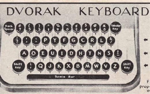 【科普】被淘汰的技术：德沃夏克键盘-Dvorak Keyboard (中英双字幕)