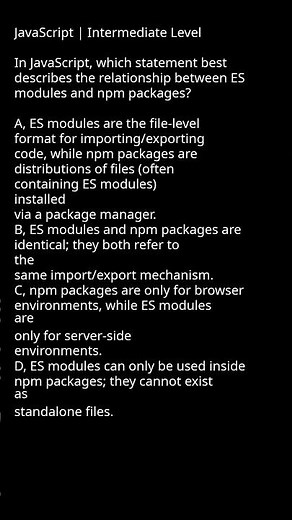 JavaScript Modules Explained ES Modules vs NPM Packages #webdev #programmation #tech
