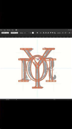 R Y O Monogram Logo Design Process — Minimal Logomark by Anh Do