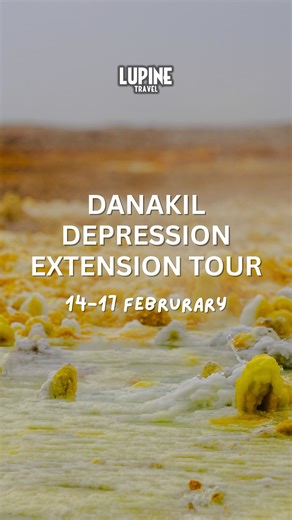 🔥 Venture to the Edge of the Earth — The Danakil Depression, Ethiopia 🔥 Step into one of the planet’s most extreme environments — a place where lava lakes bubble, salt caravans cross endless desert, and colours defy imagination. The Danakil Depression is a land of fire and salt, adventure and awe — the hottest, lowest, and most surreal place on Earth. Trek up Erta Ale Volcano to witness a glowing lava lake at night, camp under alien desert skies, and explore the vivid, otherworldly landscapes 