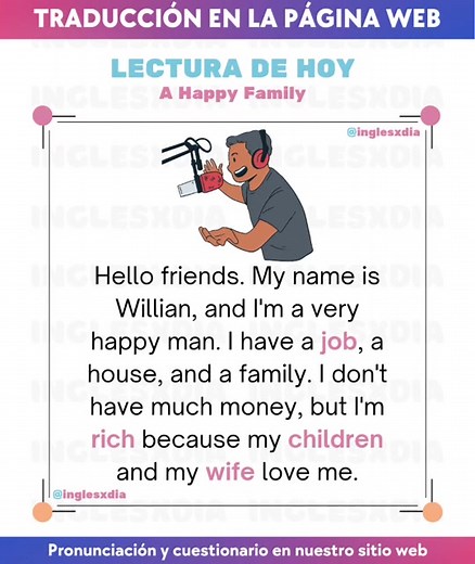 Lectura en inglés, más lecturas en la descripción. #inglesonline #inglesfacil #ingles