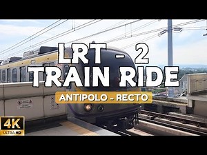 [4K] FULL LRT 2 Antipolo to Recto Train Ride 2025 | Real-Time Metro Manila Train Journey 🇵🇭