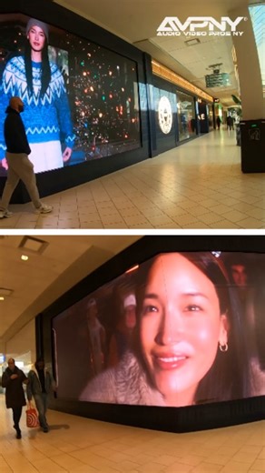 AVPROSNY on Instagram: "AV Pros NY delivered a large-scale Video Wall installation for American Eagle at the Queens Mall in New York, creating a high-impact digital display designed for a high-traffic commercial environment. This project required precise planning, advanced AV integration, and expert rack and infrastructure execution to support continuous operation and premium visual performance. Our team completed the installation with a strong focus on system reliability, clean cable management