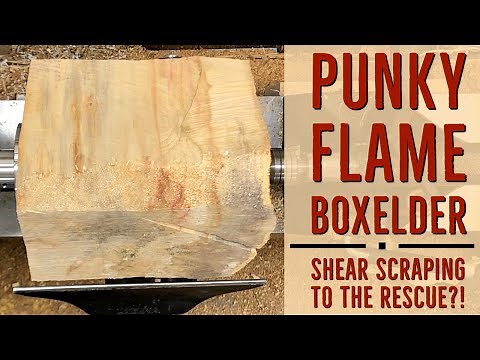 Woodturning: Punky Flame Boxelder - Shear Scraping for the Best Finish