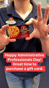 Happy Administrative Professionals Day! Today we celebrate the rockstars who keep everything running smoothly behind the scenes! Looking for the perfect way to say thank you? Treat your favorite admin to something delicious with a Happy Joe's gift card! 🍕❤️ | Happy Joe's Pizza
