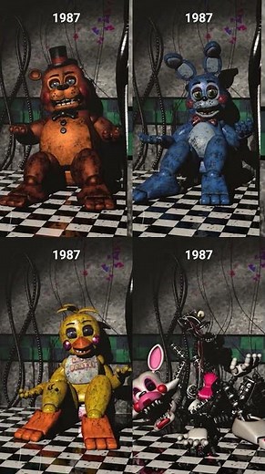 FNAF Toy Animatronics 67 over the years