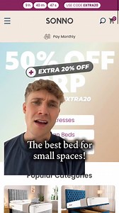 Great sleep doesn’t need a showroom 🛏️ SONNO beds — online, trusted, up to 50% off. | Sonno Beds