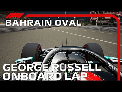 F1 2020 Bahrain Flat Oval Layout | George Russell Onboard
