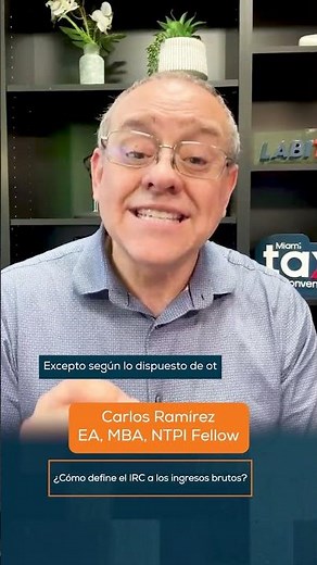 ¿Cómo define el IRC (Internal Revenue Code) a los ingresos brutos?