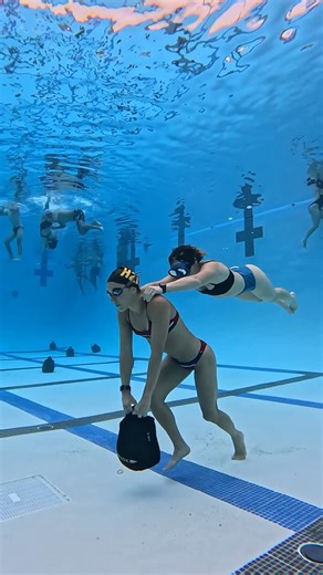 Deep End Fitness San Diego on Instagram: "When you practice facing the depth of your limits head on, you develop approach-based coping “muscles” to handle stress, build resilience, and overcome any challenge heading your way. 💪 #deepend #fitness #underwater #breathwork #water #workout #hybrid #swim #training #resilience"