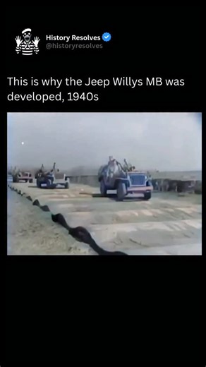 History | Ancient History on Instagram: "The Willys MB Jeep was developed out of urgent military necessity as the United States prepared for possible involvement in World War II and recognized the need for a lightweight, versatile, and reliable vehicle for modern warfare. In 1940, the U.S. Army issued strict requirements for a four-wheel-drive reconnaissance vehicle that could handle rough terrain, be easily repaired in the field, and serve multiple roles, from troop transport to towing artiller