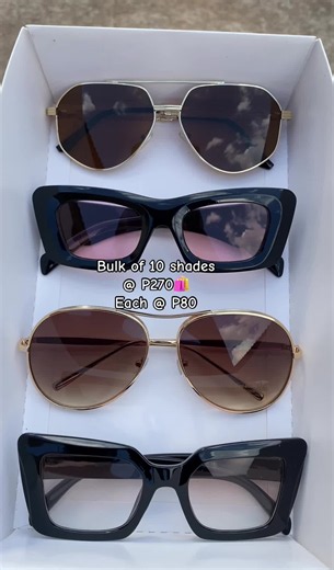Buy Bulk Shades: 10 Sunglasses for ₱270 (Each ₱80)