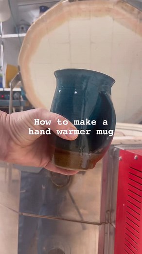 551K views · 1.3K reactions | These hand warmer mugs are fun to make using two combined mugs to create a pocket to keep your fingers warm as you sip your coffee. #pottery #studioceramics #wheelthrown #handmade | Alison Ryczek Pottery | Facebook