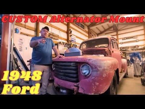 1948 Ford: Custom Alternator Mount!