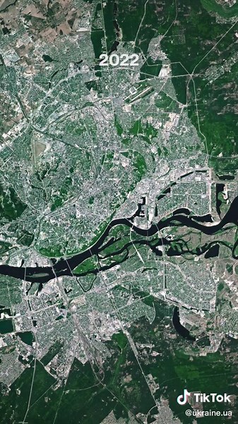 This is Kyiv! 🇺🇦 Our capital city and the heart of Ukraine has changed a lot over the decades! Explore in the time-laps by Daily Overview.
