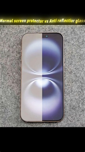 iPhone 17 Pro Max Screen Test Normal Protector vs Anti-Reflective Glass 😱 #shorts #viral #tech