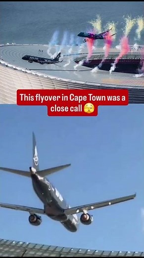 Plane Comes Within FEET of Stadium During Rugby Flyover ✈️ #rugby #flyover