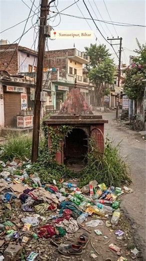 Day 39/100 of Cleaning Hidden Temple. #travel #beforeafter #spiritualindia #mysteriousplaces #love