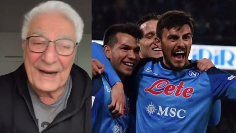"Nonno Interista": "Come si fa a non tifare questo Napoli? Sono alieni! Se vincete lo scudetto vengo a festeggiare" | VIDEO