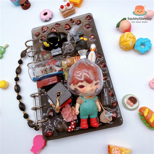 Dark Academia Fantasy 3D Resin Notebook – Mini Replaceable Pages Journal - Etsy