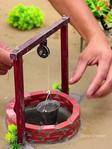 Mini well for water - Sano miniature brick village tour