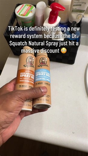 Stop settling for basic deodorants that don't last. If you’ve been wanting to try this Dr. Squatch natural spray, you need to see if your account was chosen for this deal before it’s gone. It’s the ultimate hygiene upgrade for your daily routine. Like and repost if you need this! #BestNaturalDeodorantForMen #DrSquatch #MensGrooming #BodyCareRoutine #HygieneTips
