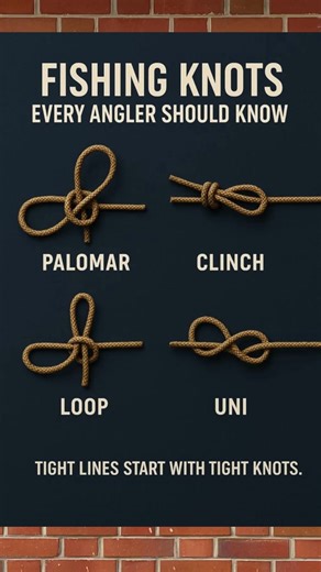 Fishing Knots Every Angler Should Know ⸻ Palomar Knot Strong and simple — ideal for braided and fluorocarbon lines. Clinch Knot Classic go-to knot for securing hooks and swivels. Loop Knot Gives lures natural movement for more lifelike action. Uni Knot Versatile and reliable for connecting lines or tying leaders. 🎣 Tight lines start with tight knots. Master these four and you’ll be ready for anything the water throws at you. #NewtonOutdoors #FishingTips #AnglerLife #FishingKnots #OutdoorLife #N
