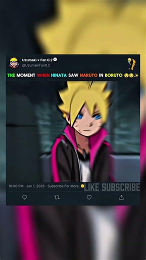 Hinata saw Naruto in Boruto 😊✨