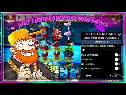 ¡PVZ FUSIÓN MOD MENU PARA ANDROID! | TODO DESBLOQUEADO MEDIAFIRE ( 2.1.3)✅