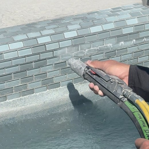 Pristine Pool tiles removes Calcium and hard water stains around your pool safely and effectively. | Pristine Pool Tiles