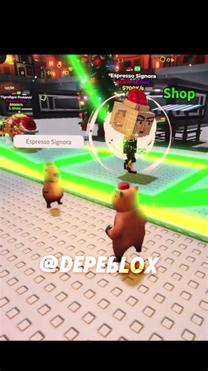 Capybara Singing Brazil Brainrot Song on Winter Event With Max Luck!! #stealabrainrot #roblox
