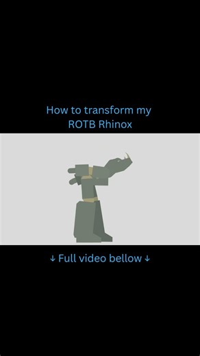 How to transform my ROTB Rhinox #sticknodes #transformer #animation #maximal