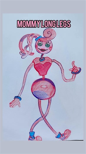 Drawing Mommy Long Legs from (PPT) #poppyplaytime #art #drawing #mommylonglegs #sketch #fyp