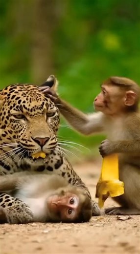 Banana Negotiation: Monkey Trades Treat for His Friend's Life! 🍌🤝🐒 | Chill & Smile