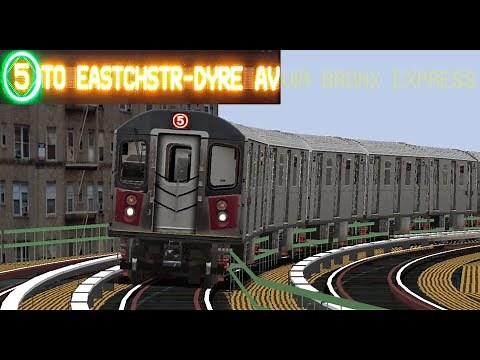 OpenBVE (5) Brooklyn College-Flatbush Avenue To Eastchester-Dyre Avenue (R142)(PM Rush Hour)