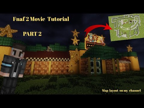 How to build the FNAF2 Movie Pizzeria in Minecraft Tutorial.(Management Wanted Mod) Part 2