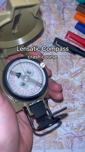 Emergency Prep | Outdoor Skills on Instagram: "Basics of a Lensatic Compass 🧭 . . . #compass #landnavigation #outdoors #survival #survivalskills #hiking #camping #lensaticcompass"