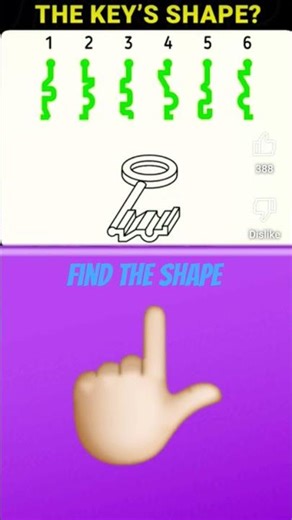 find the shape of the key 🔑