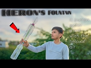 Heron's fountain | how to make heron's fountain at home | DIY science project