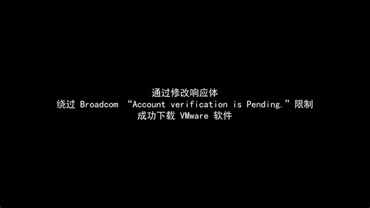 卡在 Account verification is Pending？通过抓包改包成功在官网下载 VMware 虚拟机软件！
