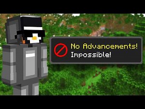 Beating Minecraft with NO ADVANCEMENTS!